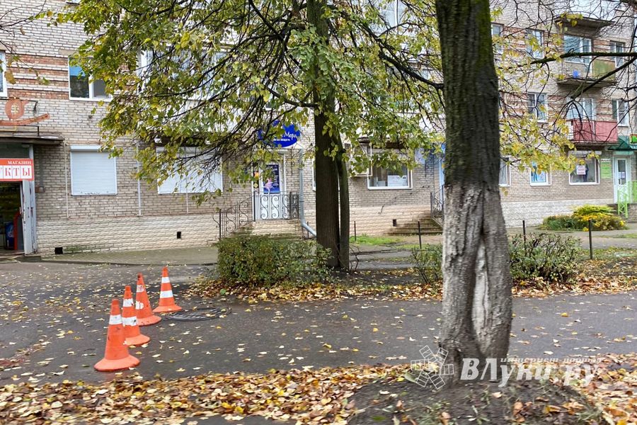 В Великих Луках на улице Зверева обновляют тротуар (ФОТО)