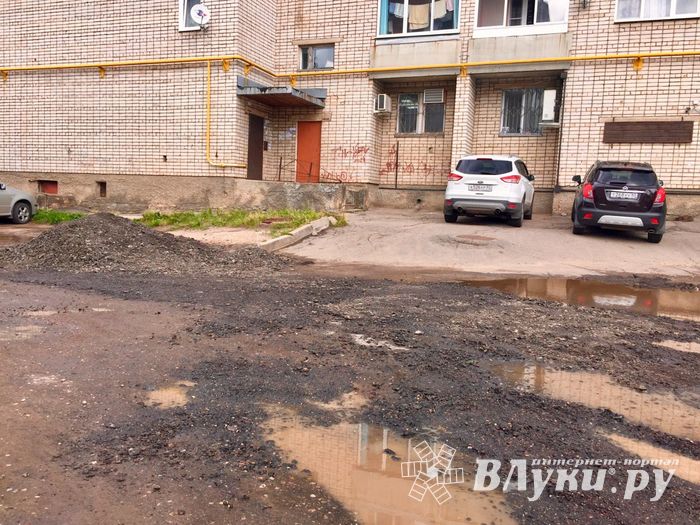 Великолучан беспокоит озеро во дворе дома (ФОТО)