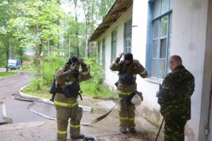 В Псковской области в районной больнице потушен условный пожар (фото)