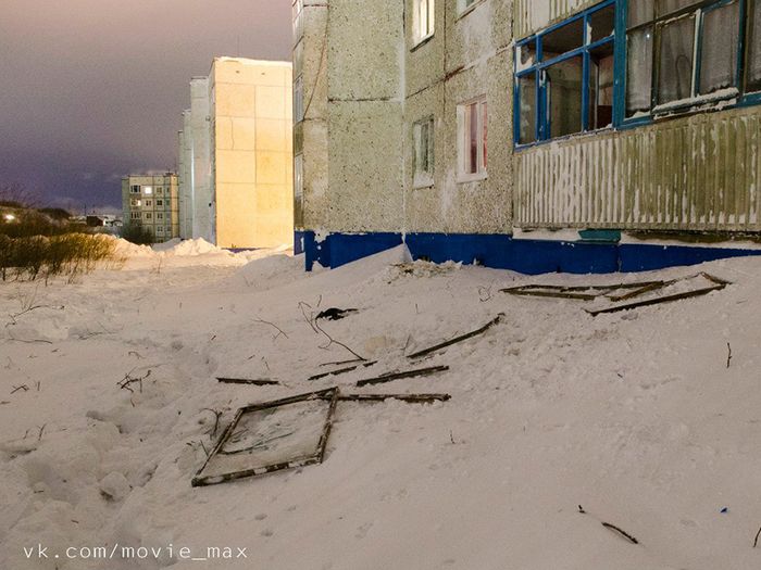 Последствия схода лавины в Мурманской области (фото)