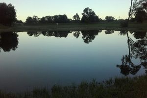 В Великолукской крепости пруд вышел из берегов (ФОТО)