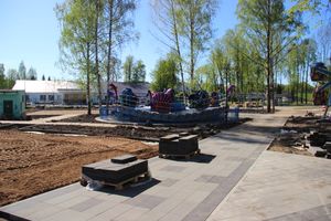 В парке культуры появляются новые аттракционы (ФОТО)