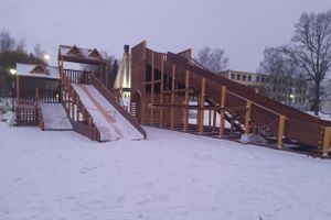 Горки в Луки-парке ждут великолучан и погоды