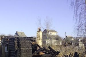 В Великолукском районе сгорела баня (фото)