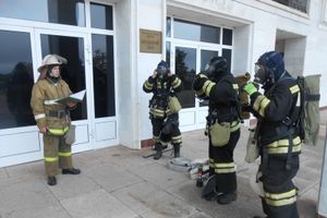 В здании научно-культурного центра музея-заповедника А.С. Пушкина «Михайловское» потушен условный пожар (фото)