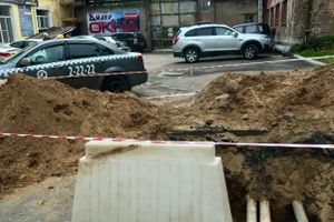 Улица Некрасова частично перекрыта для движения (ФОТО)