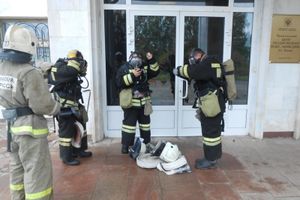 В здании научно-культурного центра музея-заповедника А.С. Пушкина «Михайловское» потушен условный пожар (фото)