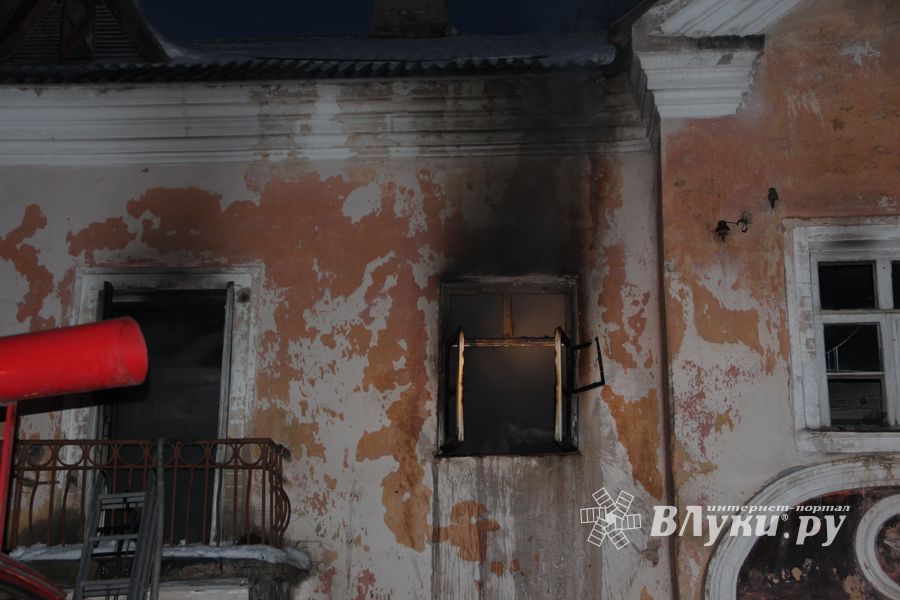 Пожар на ул. Герцена в Великих Луках (ФОТО)