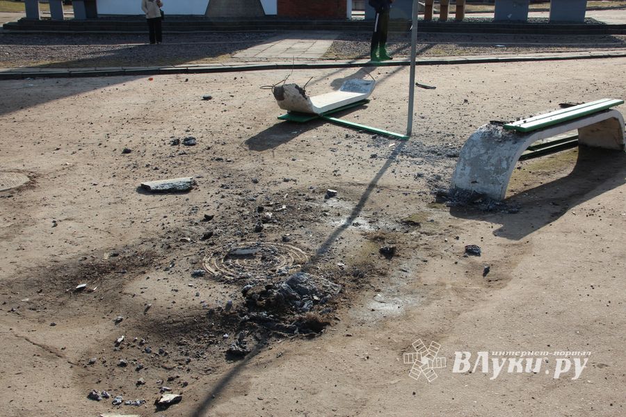 В Великих Луках водитель сбил на остановке женщину и ребенка (ФОТО)