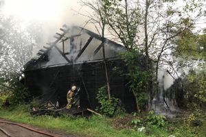 Пожар на проспекте Гагарина в Великих Луках