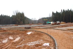 В медленном строительстве великолукского велоцентра виноват дождь (ФОТО)