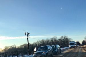 Фотофакт: ДТП на центральном мосту