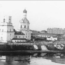 Вид на площадь им. В.И.Ленина с крепостного вала. 1936 год.