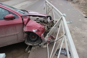 ДТП при въезде на путепровод (ФОТО)