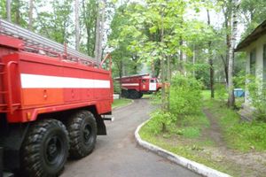 В Псковской области в районной больнице потушен условный пожар (фото)