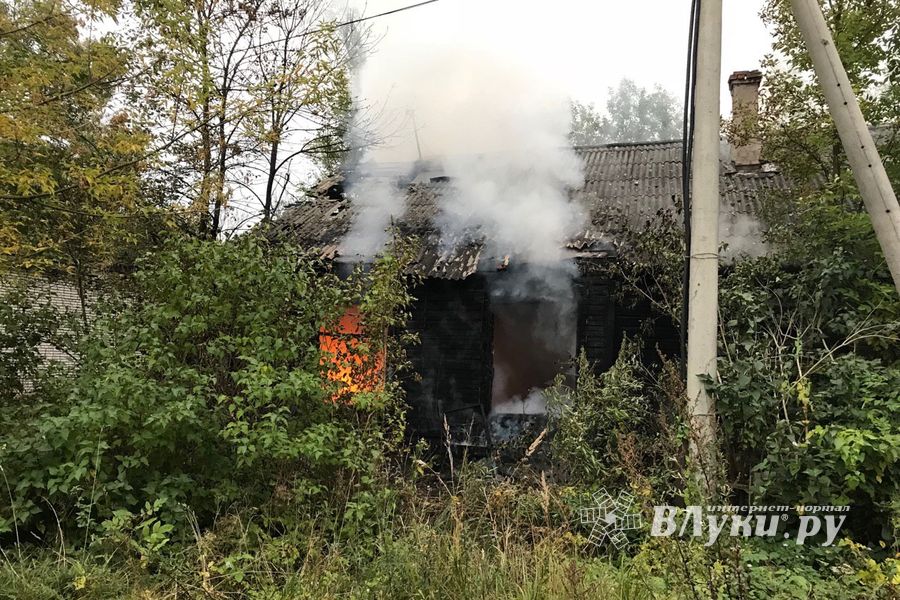 Пожар на проспекте Гагарина в Великих Луках