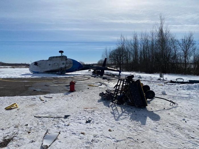 Вертолет Ми-8 попал в аварию в Великолукском районе (ФОТО)