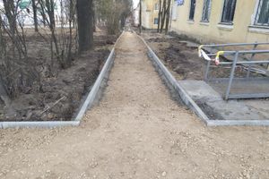 На улице Герцена идёт капитальный ремонт тротуаров (ФОТО)