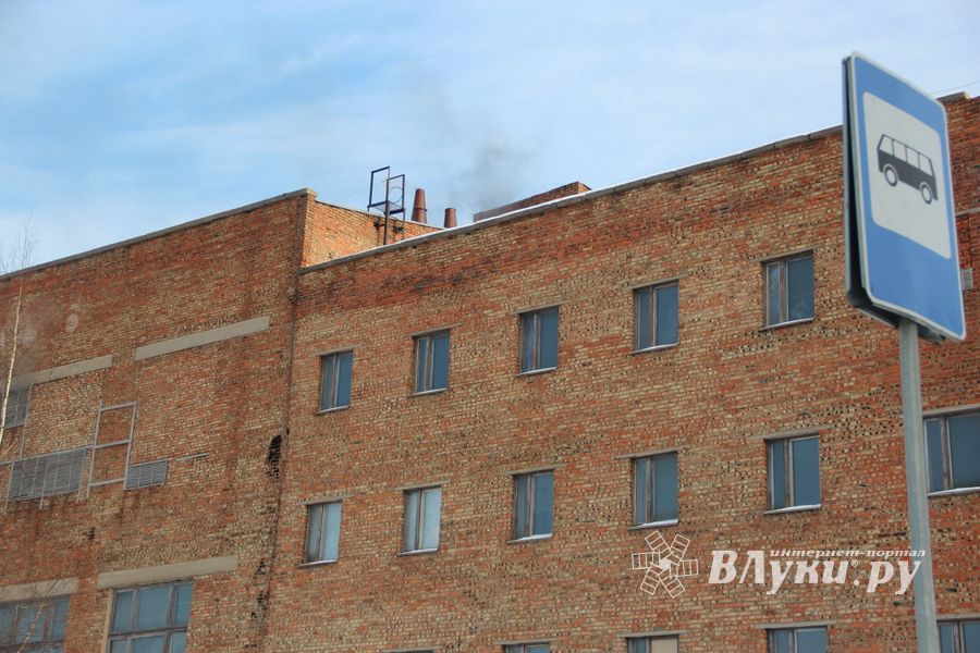 Пожар тушат на Великолукской мебельной фабрике (ФОТО)