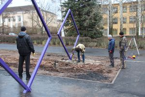 На площади Юбилейной появятся ладошки и ромбы (ФОТО)