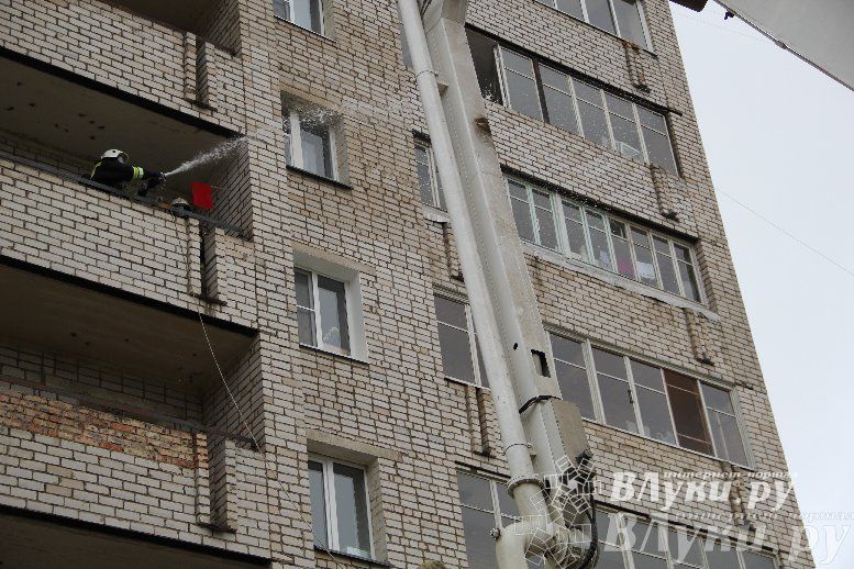 В Великих Луках прошли областные соревнования среди пожарных по спасению пострадавших