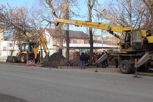 На пр. Гагарина идёт ремонт теплотрассы (ФОТО)