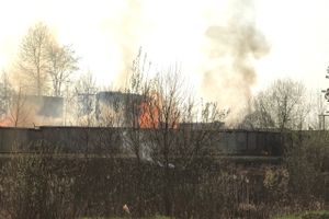 Подробности пожара на мебельном (ФОТО)