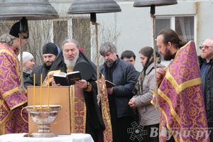 Освящение колоколов храма святителя Тихона