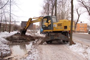 На пр-те Гагарина произошёл прорыв водопровода (ФОТО)