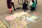 В Великих Луках прошел конкурс детского рисунка на асфальте (ФОТО)
