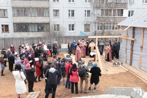 Освящение колоколов храма святителя Тихона