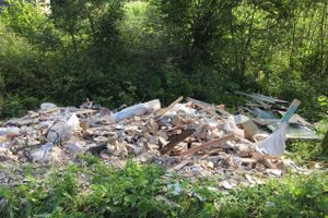 На обочину трассы Булынино-Невель выбрасывают даже автомобили (ФОТО)