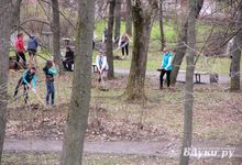 Фотофакт: студенты ПГУПС вышли в понедельник на субботник