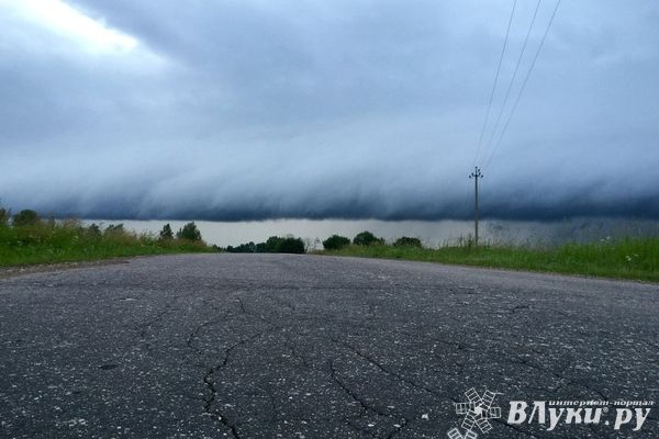 Сегодня в Великих Луках возможна гроза
