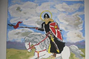 Блинов Михаил (9 лет), МБОУ ДОД ДШИ п. Локня. Пересвет. За други своя.