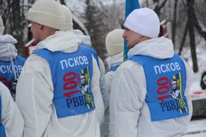 Десантники, участники сверхдальнего лыжного похода, прибыли в Великие Луки (ФОТО)