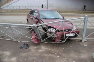 ДТП при въезде на путепровод (ФОТО)