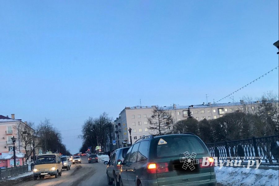 Фотофакт: ДТП на центральном мосту