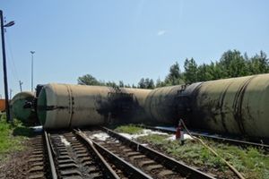 На месте схода с рельс вагонов в Псковской области заканчиваются восстановительные работы (ФОТО)