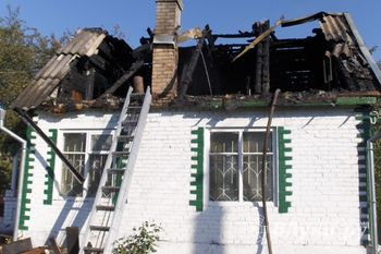 В Псковской области сгорел дом (фото)
