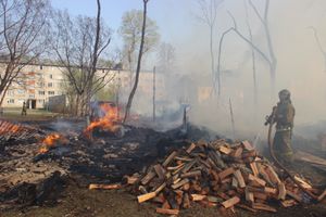 На пожаре в пр. Нелидовском ликвидировали открытое горение (ФОТО)