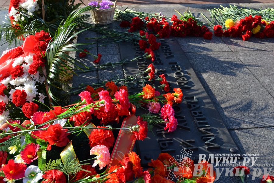 День защитника отечества в Великих Луках отметили памятным митингом и салютом