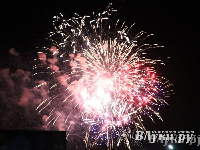 Праздничным концертом и салютом завершились празднования Дня Победы в Великих Луках (фото)