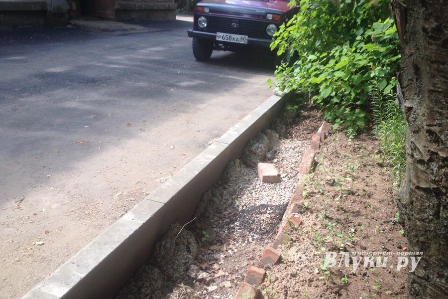 Великолучанка пожаловалась губернатору на новый асфальт во дворе (ФОТО)