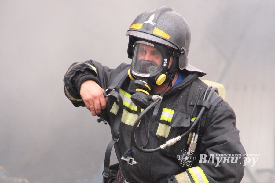 В Великих Луках на ул. Ползунова горит дом (ФОТО)