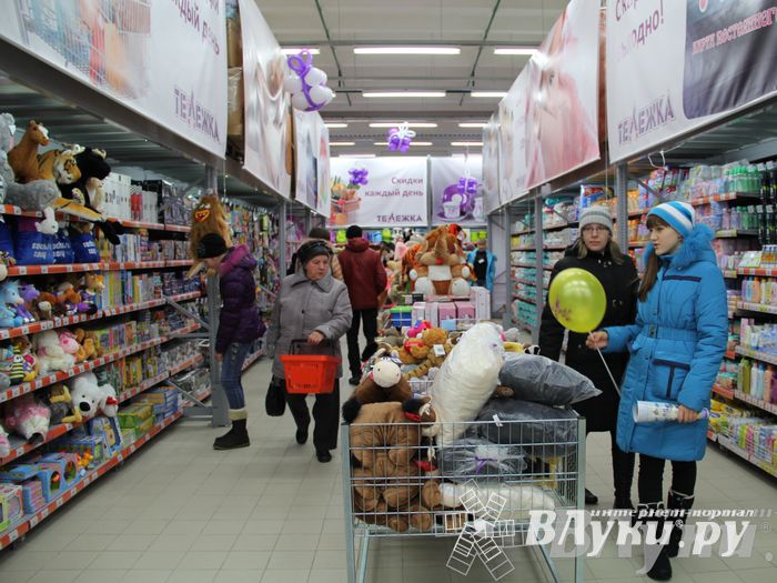 Открытие супермаркета «Тележка» в Великих Луках