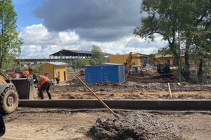 Начались работы по благоустройству территории  вокруг отделения областной инфекционной больницы (ФОТО)