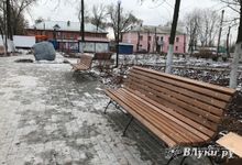 Обновлённый сквер на Гагарина ждёт весны (ФОТО)