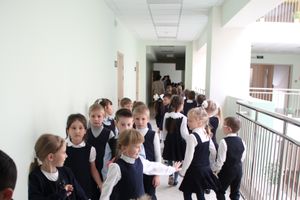 Первоклассников 13 школы посвятили в пешеходы (ФОТО)