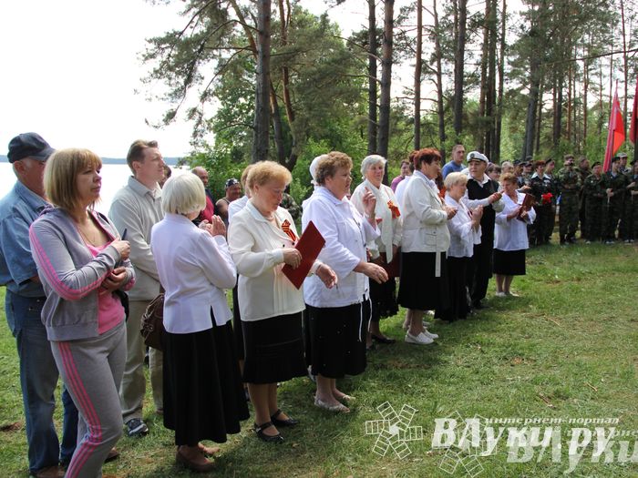 Торжественная церемония закладки Камня Памяти у деревни Каськово